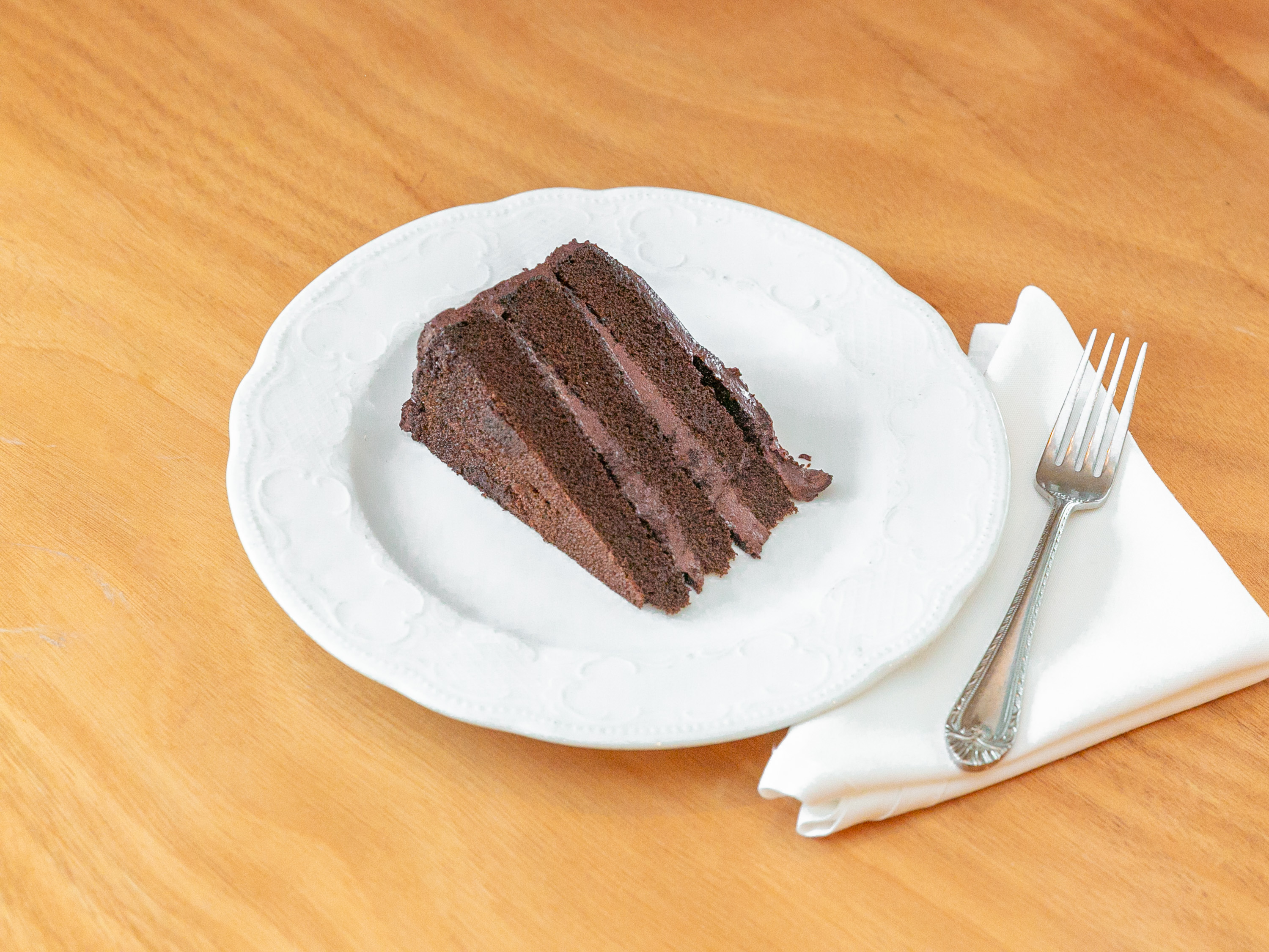 Order Double Chocolate Cake food online from Cafe La Cave store, Des Plaines on bringmethat.com