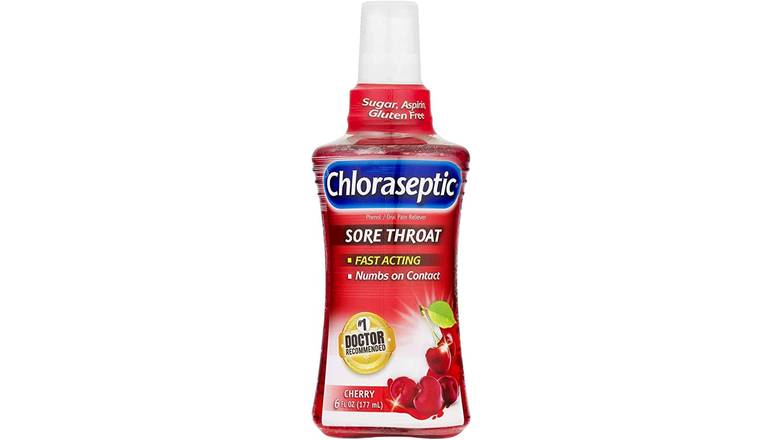 Order Chloraseptic - Sore Throat Spray - Cherry food online from Route 7 Food Mart store, Norwalk on bringmethat.com