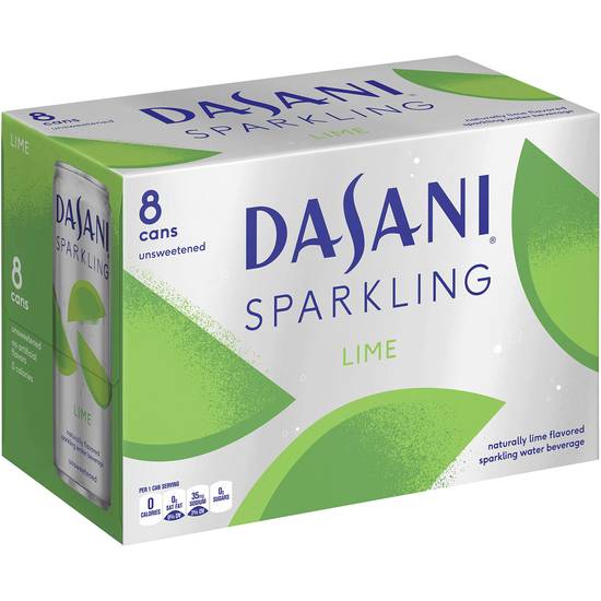 Order Dasani Sparkling Water Lime Pack Of 8 food online from Deerings Market store, Traverse City on bringmethat.com