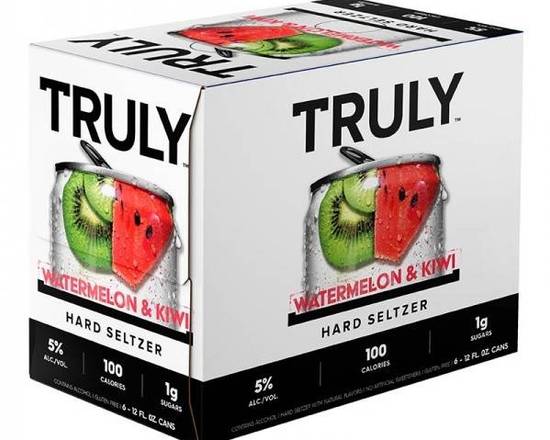 Order Truly Watermelon & Kiwi - 6 Pack Cans food online from Divine Wine and Spirits store, San Diego on bringmethat.com