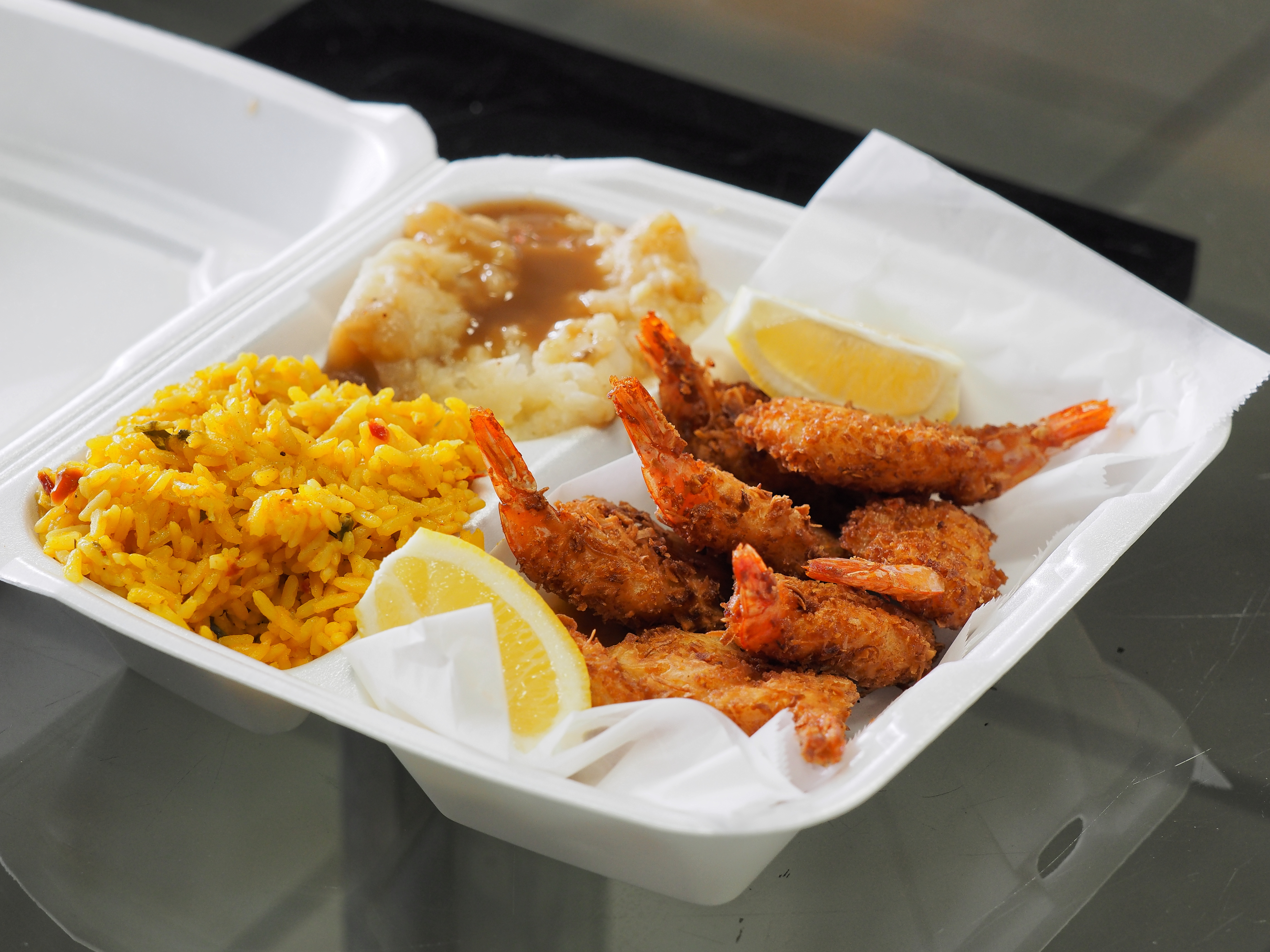 Order Fried Butterfly Shrimp Platter food online from Bobo's Lake Trout store, Clinton on bringmethat.com