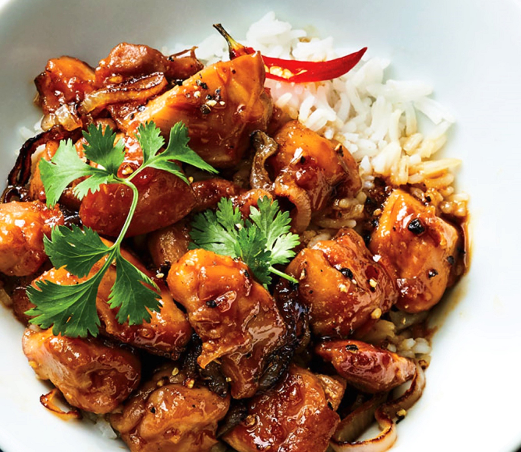 Order Grilled bourbon  Chicken  food online from Oriental Pho store, Raleigh on bringmethat.com