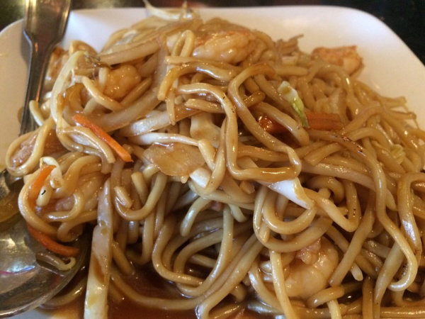 Order 72. Shrimp Chow Mein food online from Jade China store, Riverside on bringmethat.com