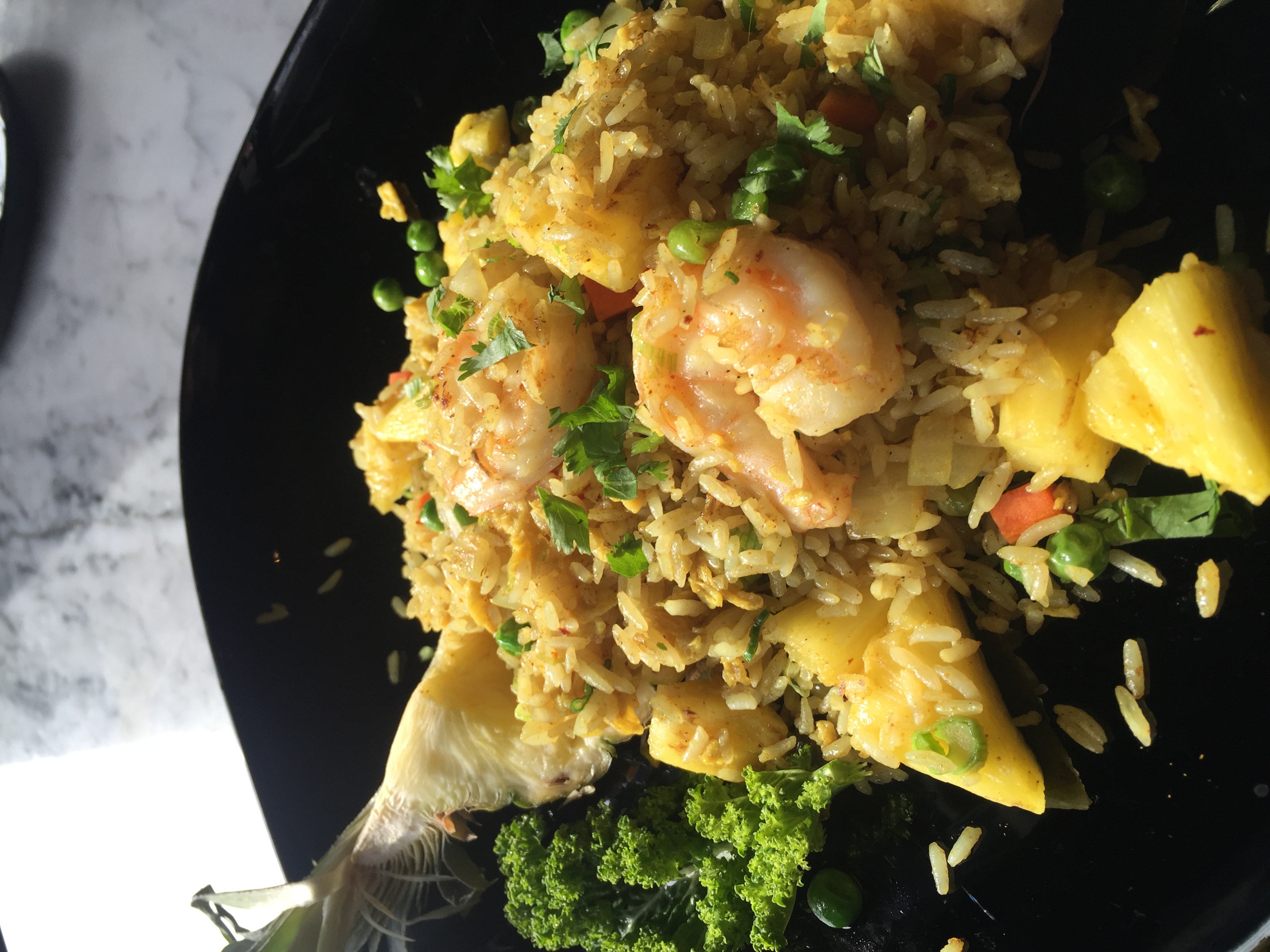 Order Pineapple Fried Rice with Shrimp food online from Rice K - formerly Kitaku store, Astoria on bringmethat.com