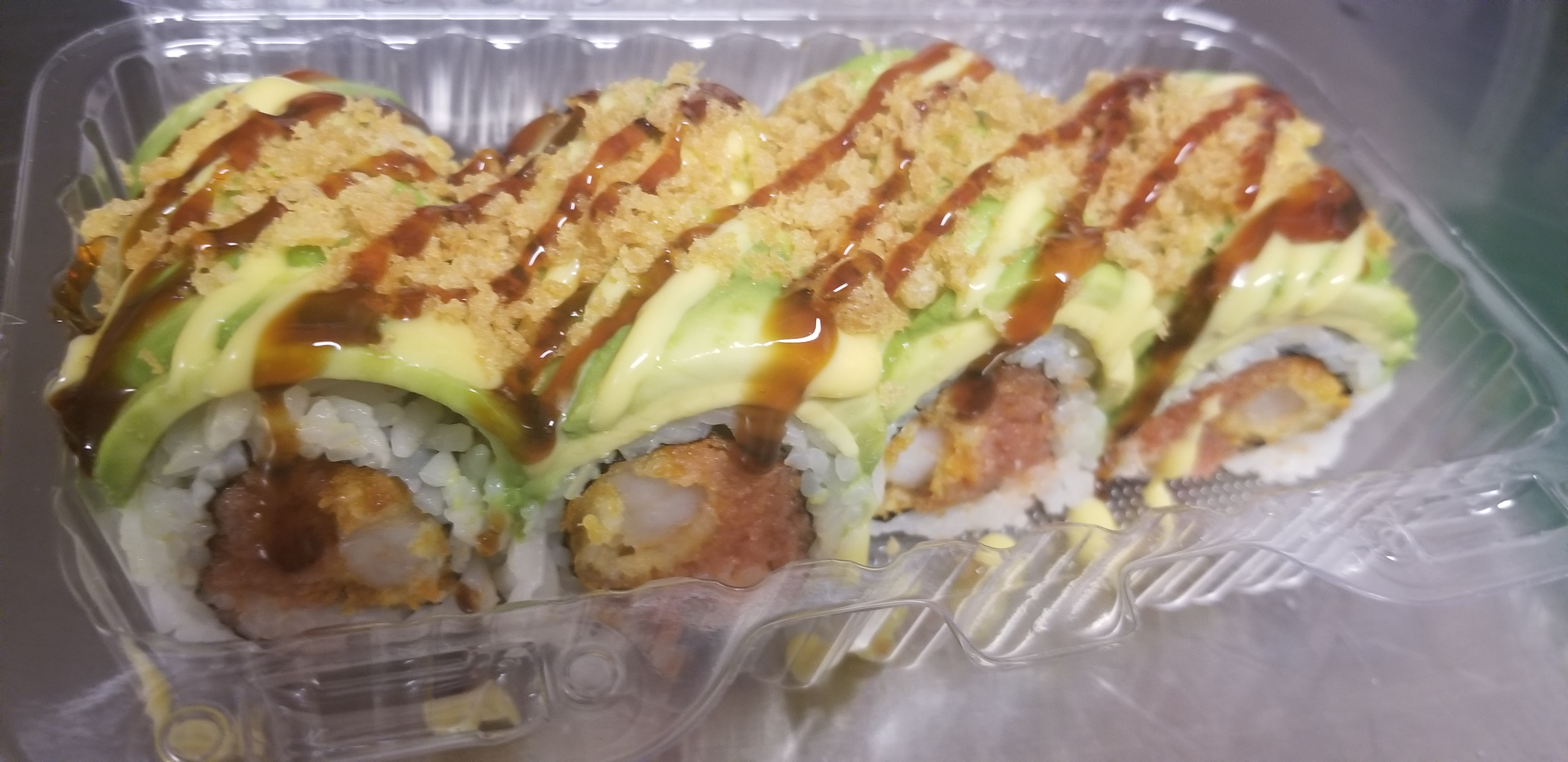 Order Green Monster Roll food online from Cu Sushi store, Salinas on bringmethat.com