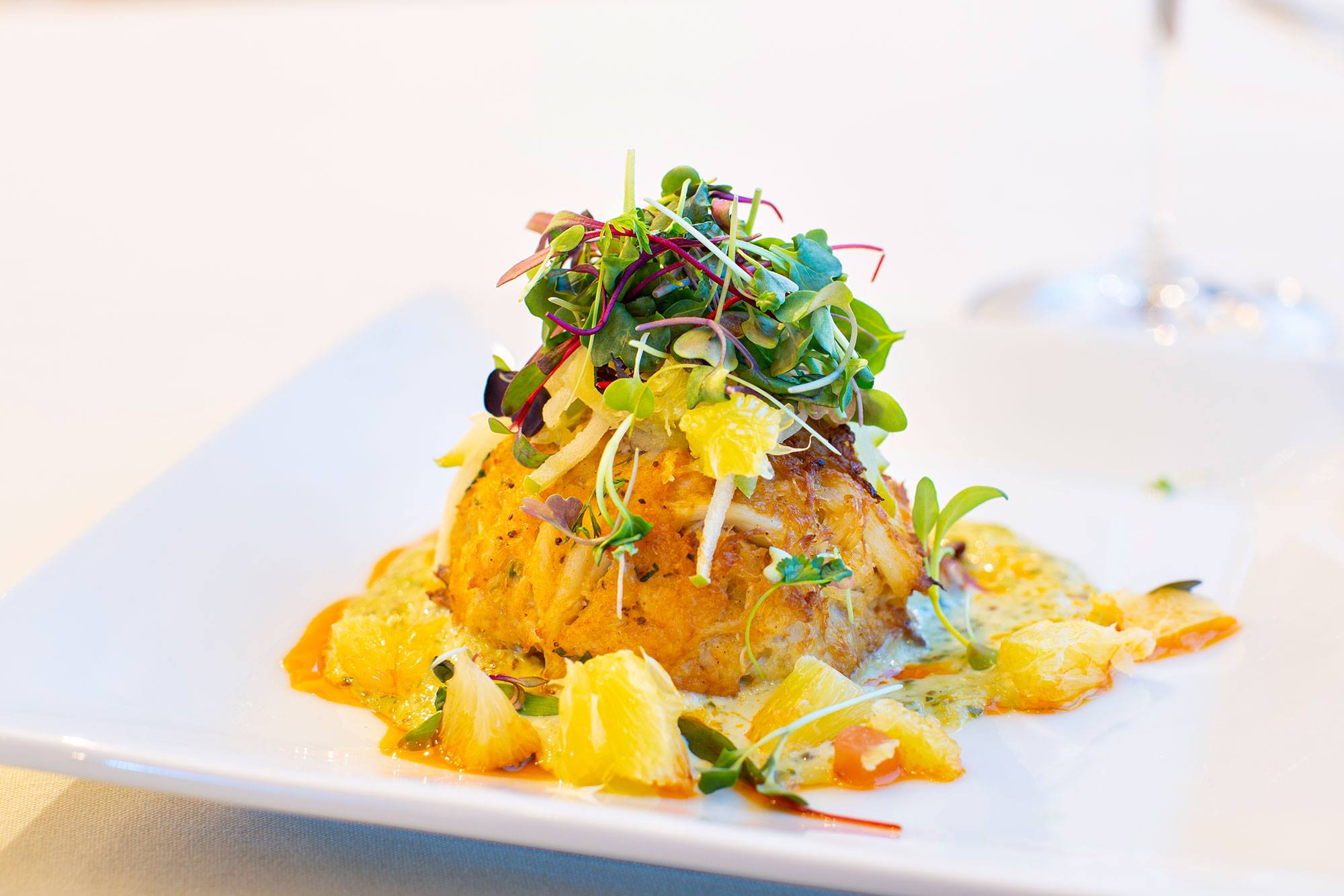 Order Crab Cake food online from Opus Bistro store, League City on bringmethat.com