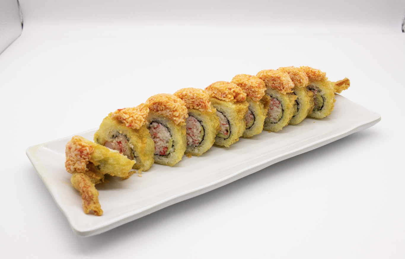 Order Golden Tiger Roll food online from Sushiaru store, Victorville on bringmethat.com