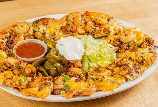 Order Blackened Seafood Nachos food online from Dodies New Orleans Seafood Cafe store, Dallas on bringmethat.com