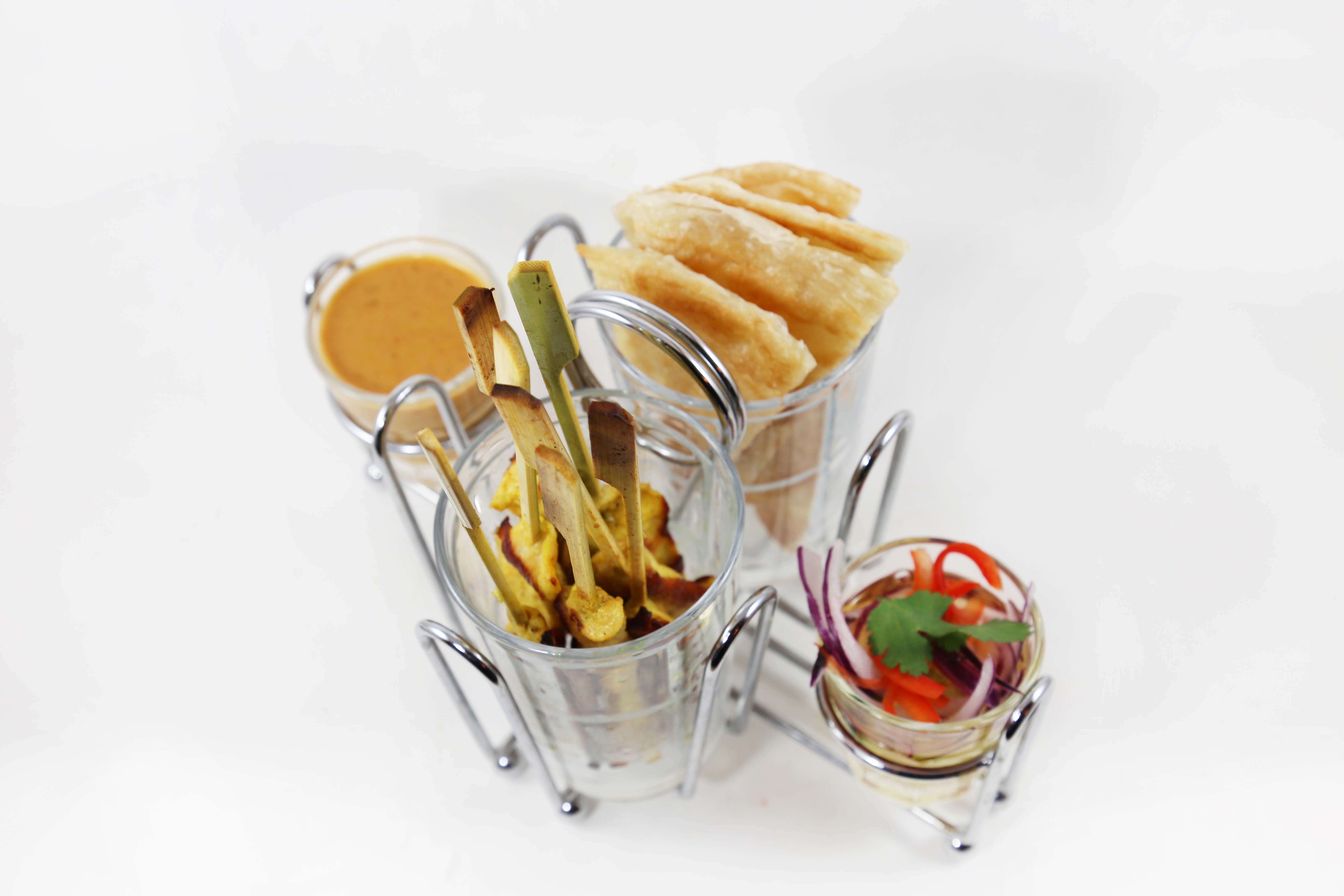 Order 10. Chicken Satay Appetizer food online from Eto'O Modern Asian Cuisine store, Chicago on bringmethat.com
