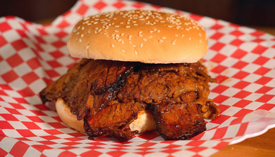 Order BBQ Beef Brisket Sandwich food online from Andrew Bbq Express store, Tempe on bringmethat.com