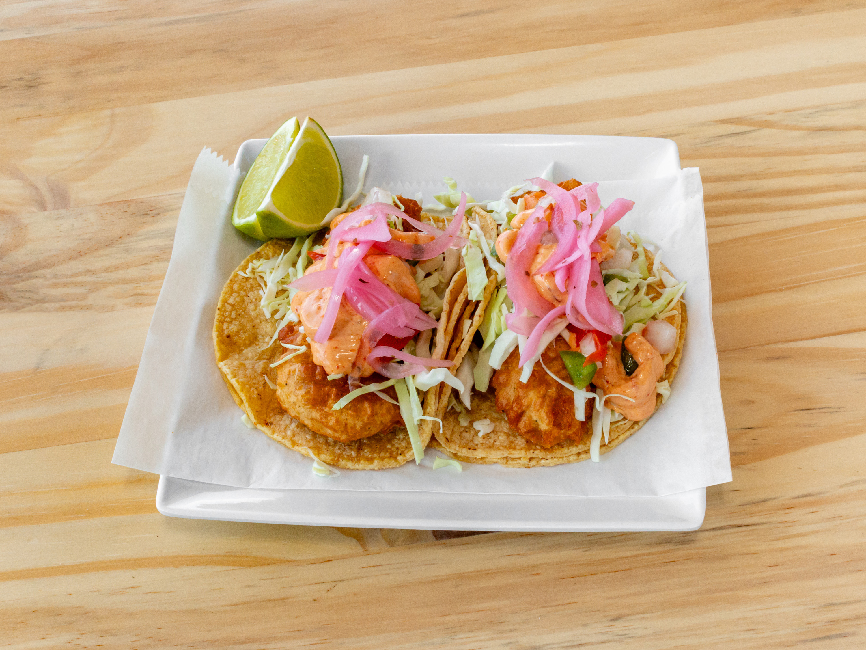 Order Fish Taco food online from Cevicheria Coco Loco store, Des Plaines on bringmethat.com