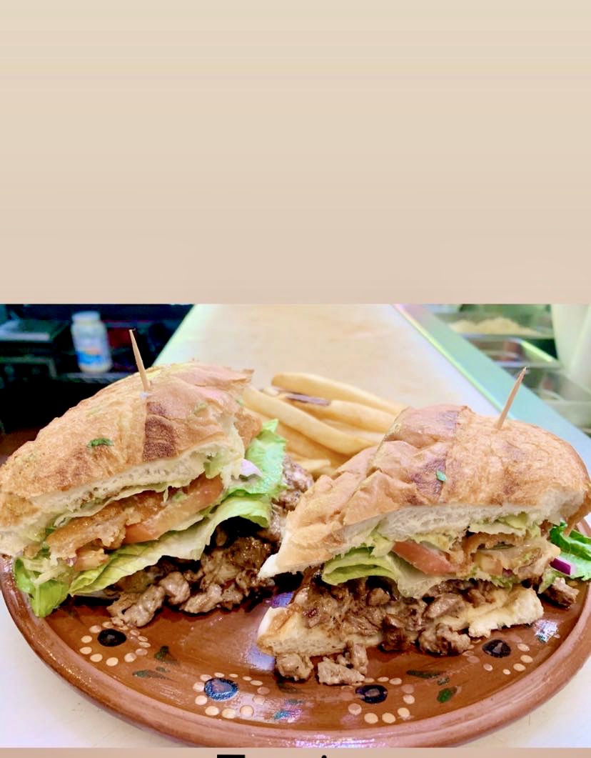 Order Torta and fries  food online from Taqueria Cardenas store, Modesto on bringmethat.com