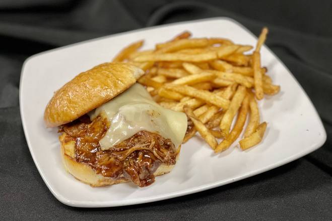 Order Pulled Pork Sandwich food online from Cooper Cave Ale Company store, Glens Falls on bringmethat.com