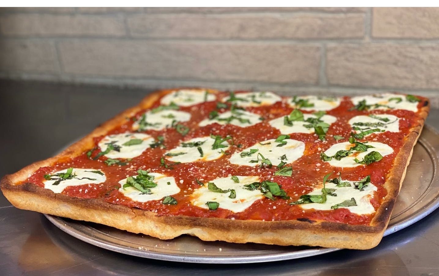 Order Margherita Sicilian Thick Pizza - 16''x16'' food online from Taste of Italy Pizza and Pasta store, Goodyear on bringmethat.com