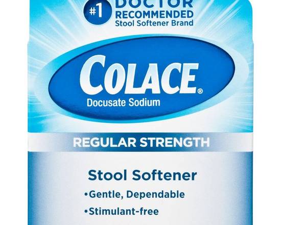 Order Colace Regular Strength Stool Softener 10 ct food online from McLean Ave Pharmacy store, Yonkers on bringmethat.com
