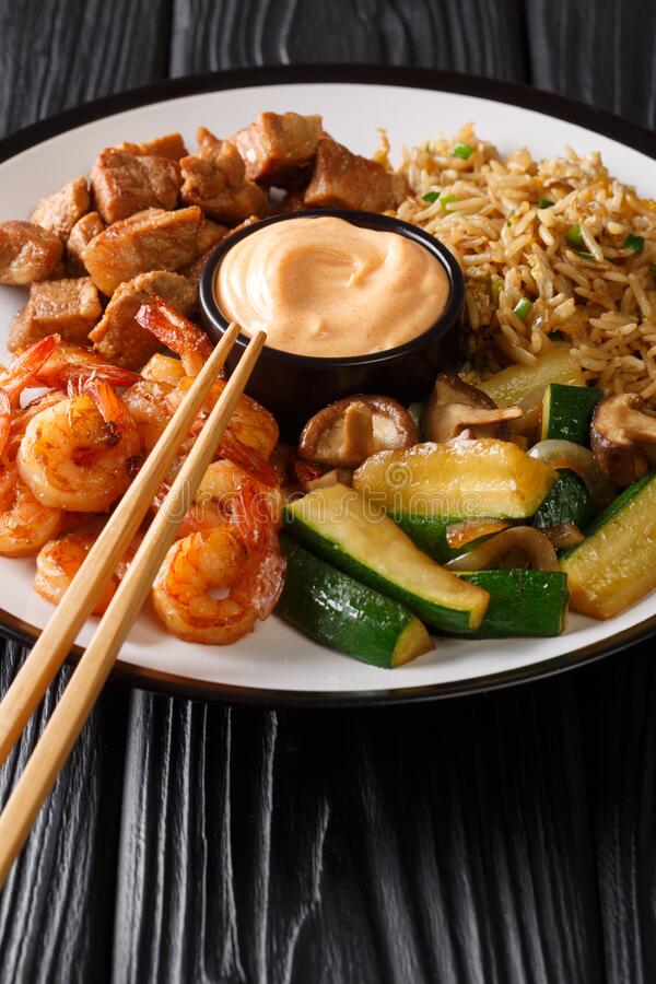 Order Hibachi Chicken & Shrimp Dinner food online from Dragonfly store, Linden on bringmethat.com