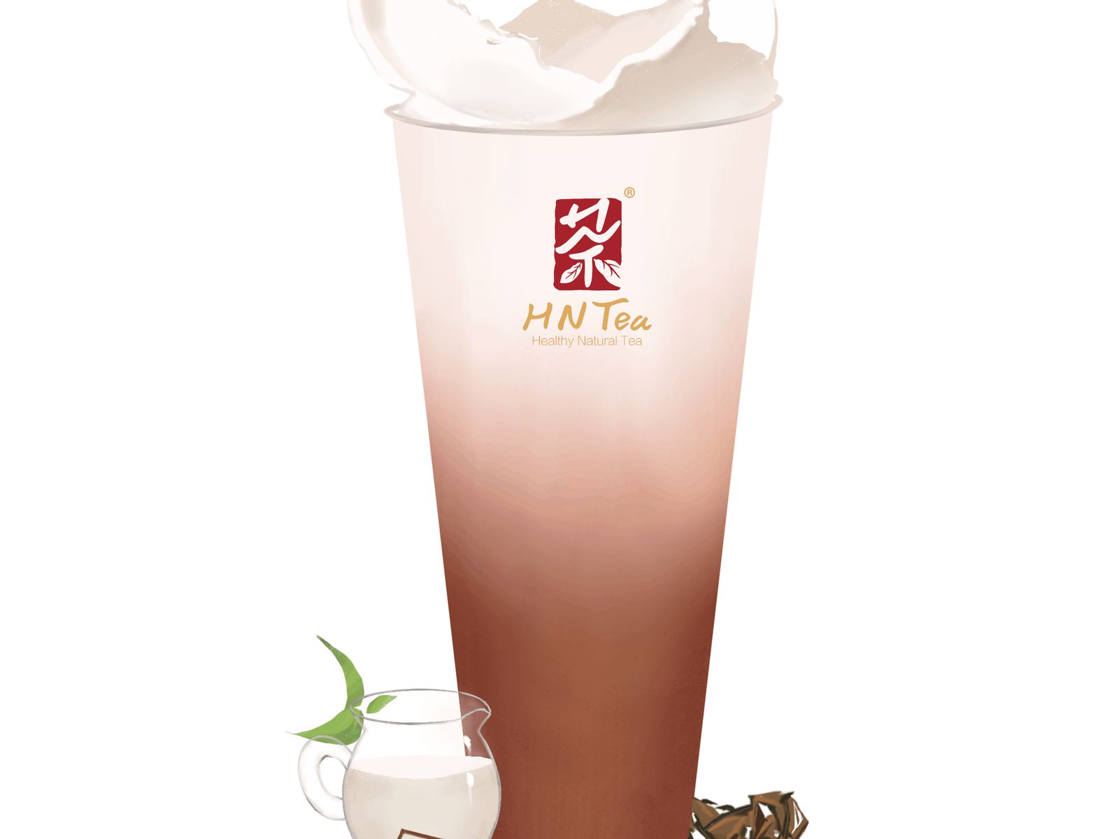 Order Golden Black Tea Latte food online from Hn Tea store, Tustin on bringmethat.com