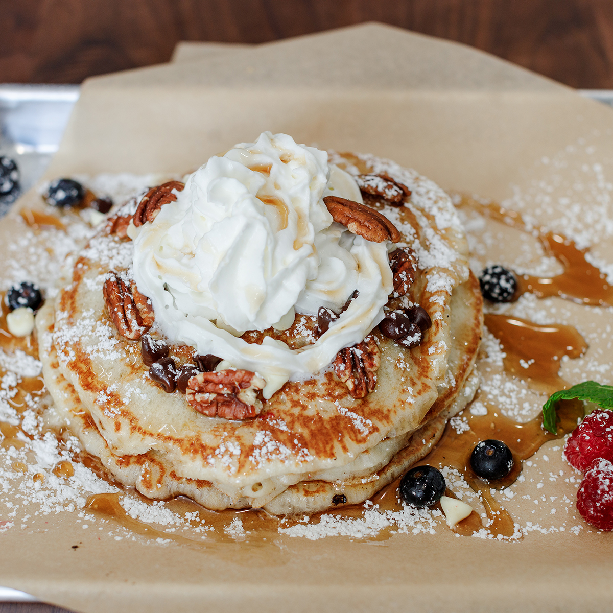 Order Old Fashioned Pancakes food online from Farm District store, Glendale on bringmethat.com