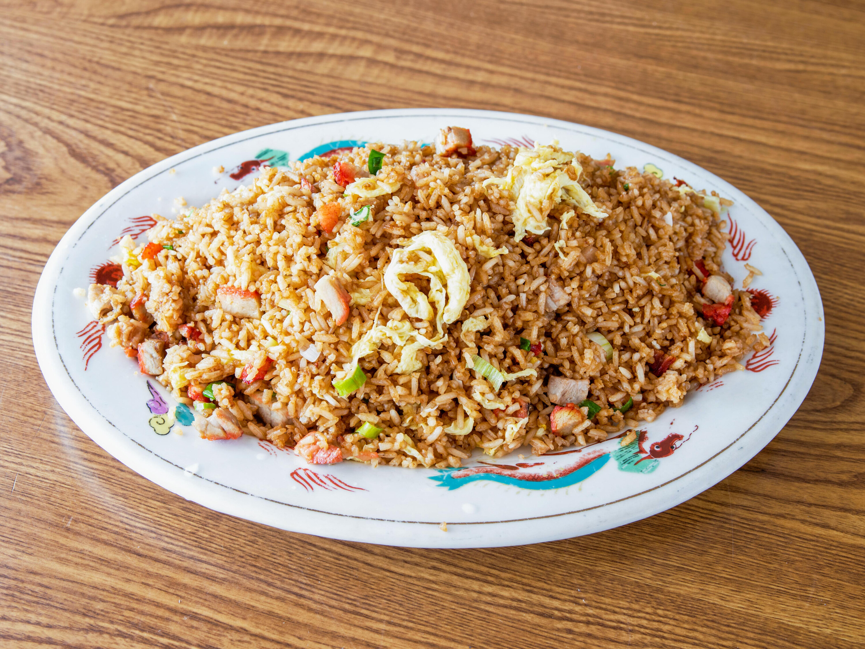 Order 1. BBQ Pork Fried Rice food online from King Wong Chinese store, Phoenix on bringmethat.com