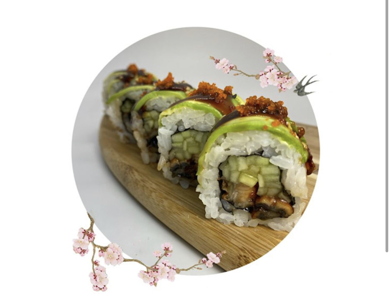 Order Dragon Roll food online from Iron Chef store, Phoenix on bringmethat.com