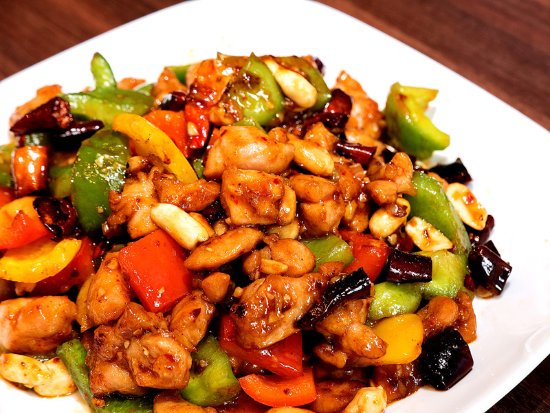 Order Kung Po Chicken with Roasted Peanuts Sichuan Style food online from Chopstix store, Brooklyn on bringmethat.com