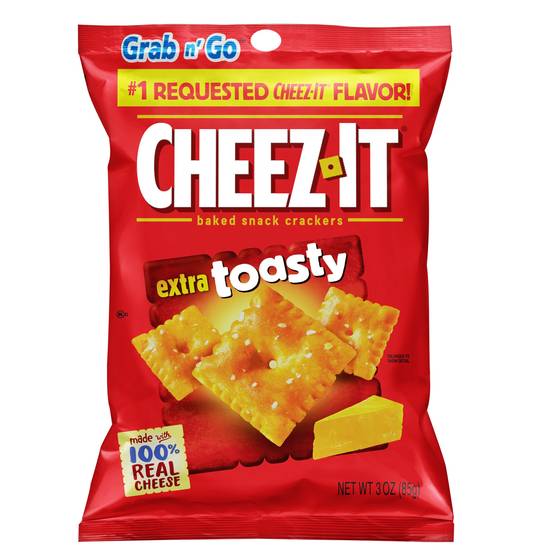 Order Cheez-It Baked Crackers Extra Toasty (3 oz) food online from Rite Aid store, Yamhill County on bringmethat.com
