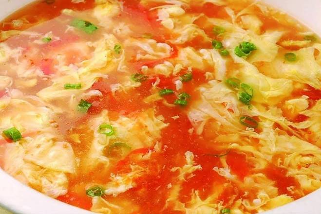 Order Tomato Egg Soup food online from Wu Er by WOW Barbecue store, Brookline on bringmethat.com