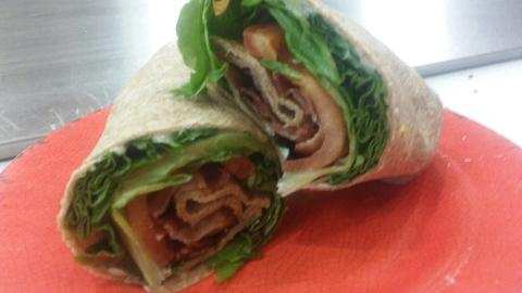 Order BLT Wrap food online from Soho Bagel Cafe store, Rochester on bringmethat.com