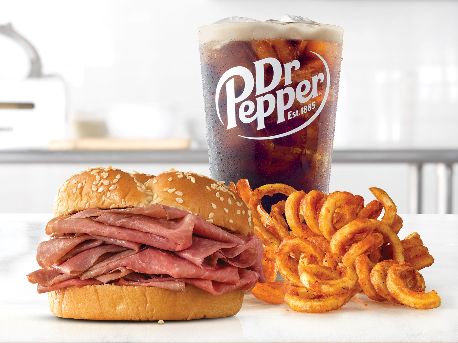 Order Classic Roast Beef Sandwich Small Meal food online from Arby's store, Chicago on bringmethat.com