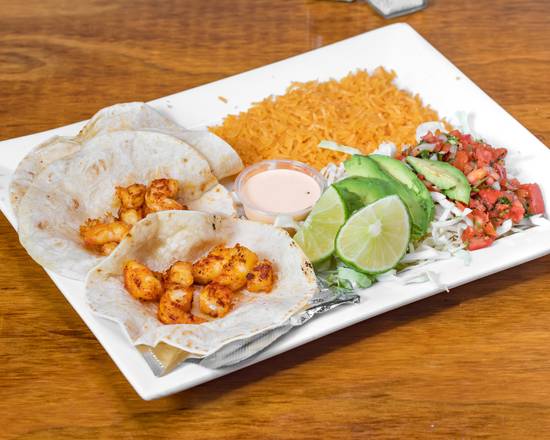 Order Shrimp Tacos food online from Baja California Cantina & Grill store, Hoover on bringmethat.com