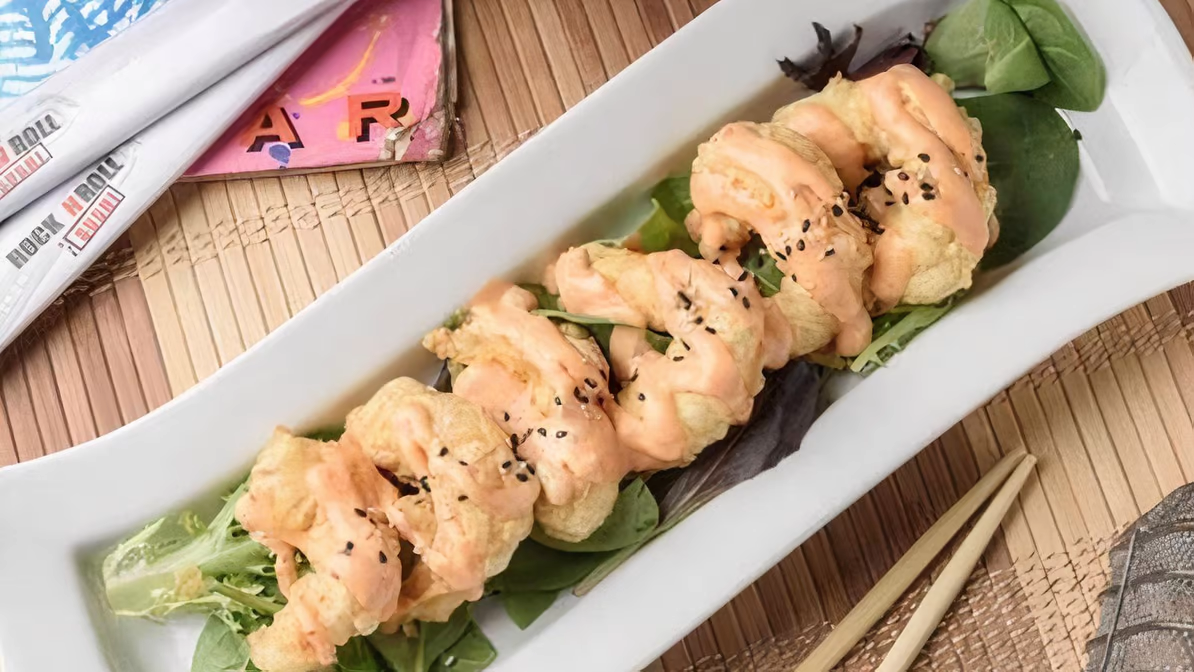 Order Headbanger Shrimp food online from Rock N Roll Sushi store, Warner Robins on bringmethat.com
