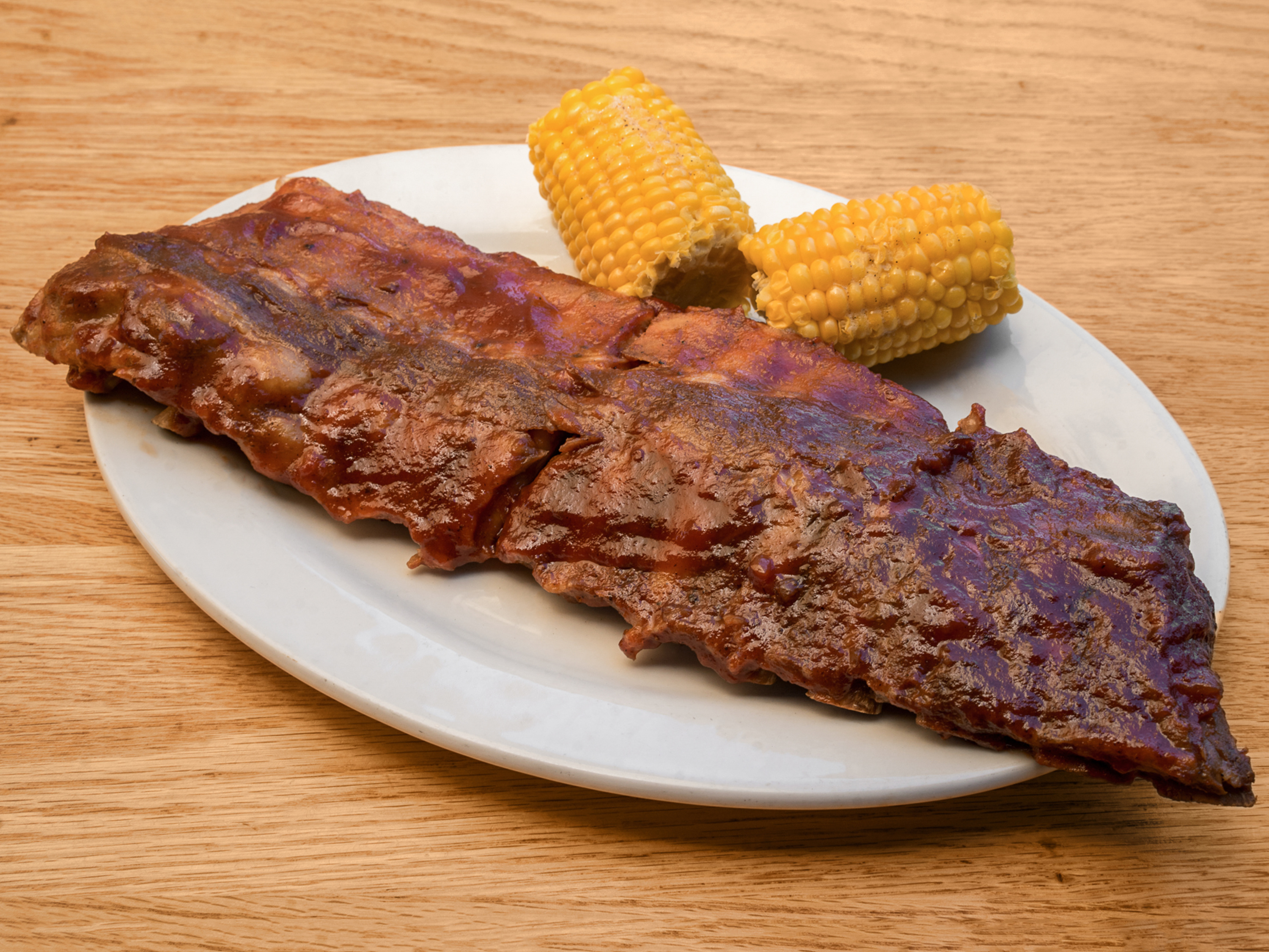 Order BBQ Baby Back Ribs food online from Hungry Hunter Steakhouse store, Bakersfield on bringmethat.com