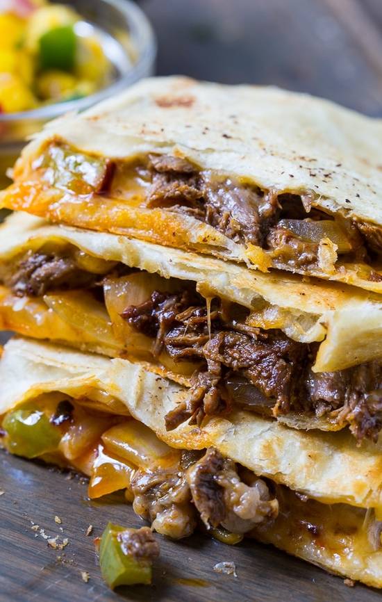Order Beef Quesadilla food online from Pita Grill &Amp; Creperie store, Summit on bringmethat.com