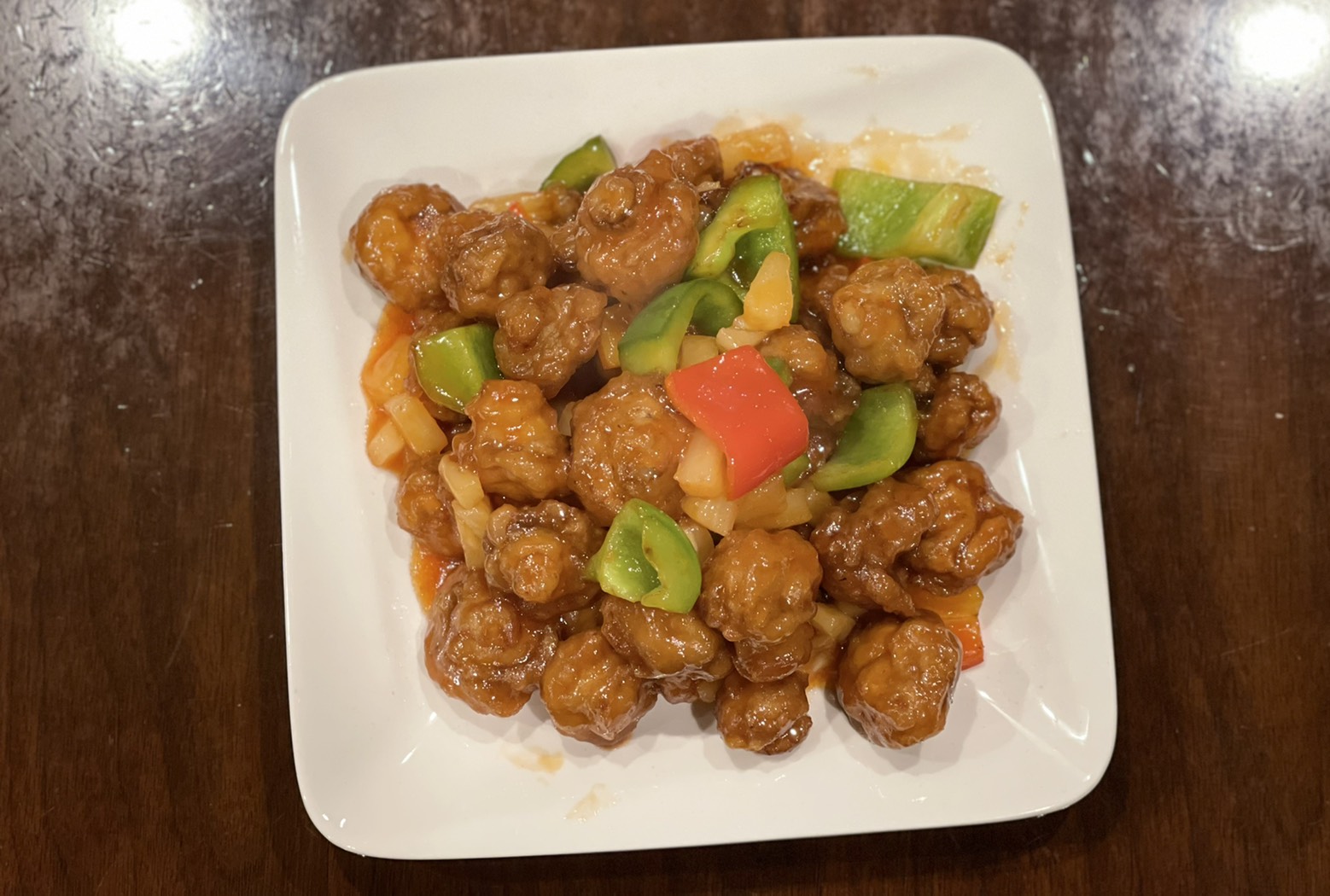 Order Vege Sweet and Sour Chicken 咕咾雞 food online from Vege Paradise store, San Gabriel on bringmethat.com