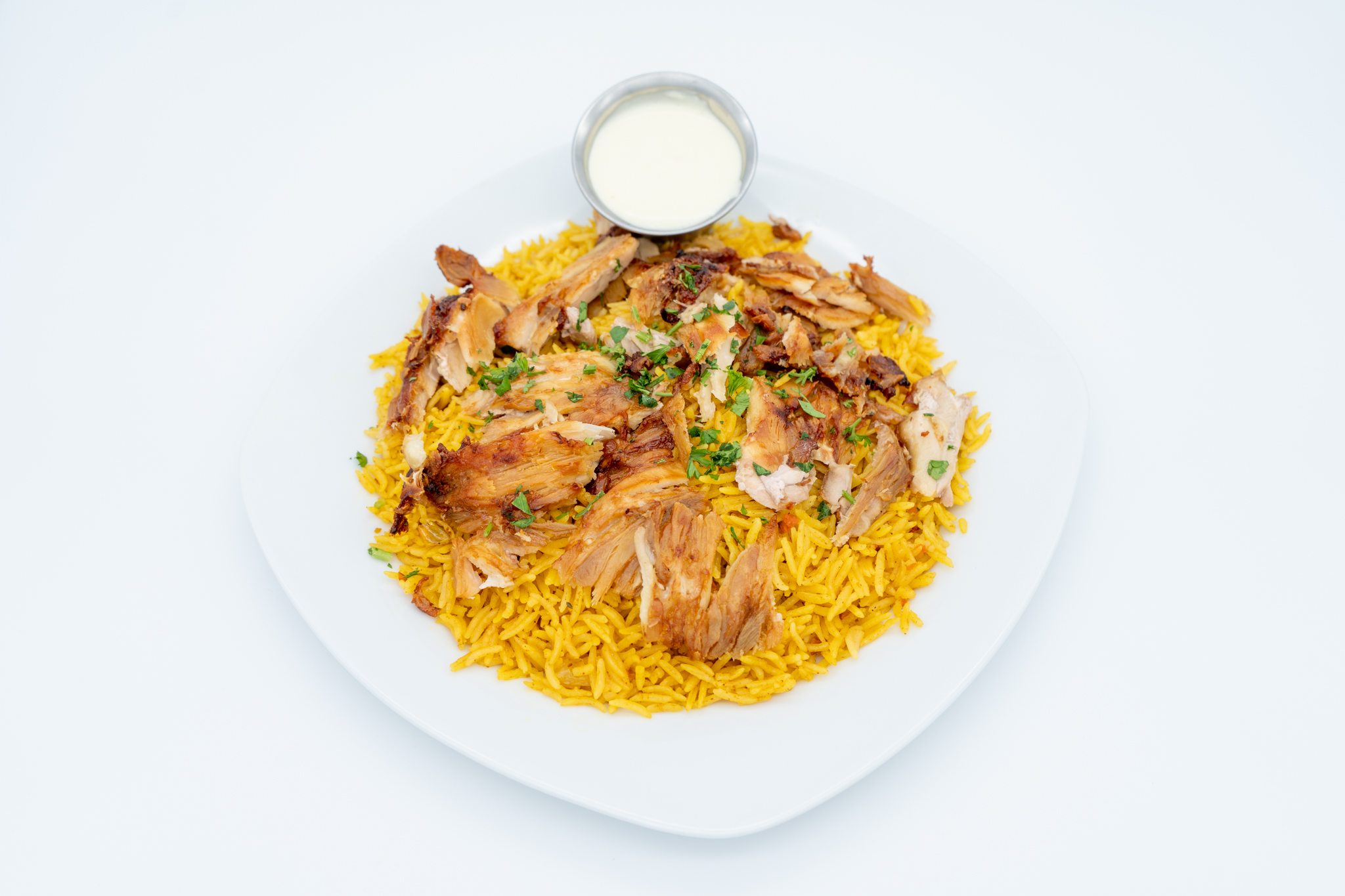 Order Chicken Shawarma Platter food online from Sallora & Sam Bakery Grill And Catering store, Bridgeview on bringmethat.com