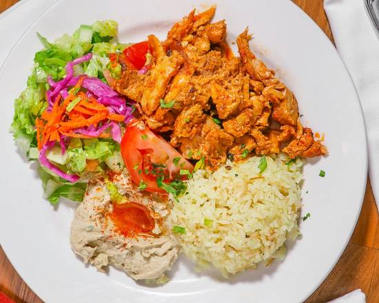 Order Chicken  Gyros Plate food online from Van Ness Cafe & Gyros store, San Francisco on bringmethat.com