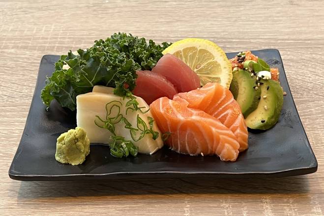 Order Sashimi Deluxe food online from Iron Sushi store, Coral Gables on bringmethat.com