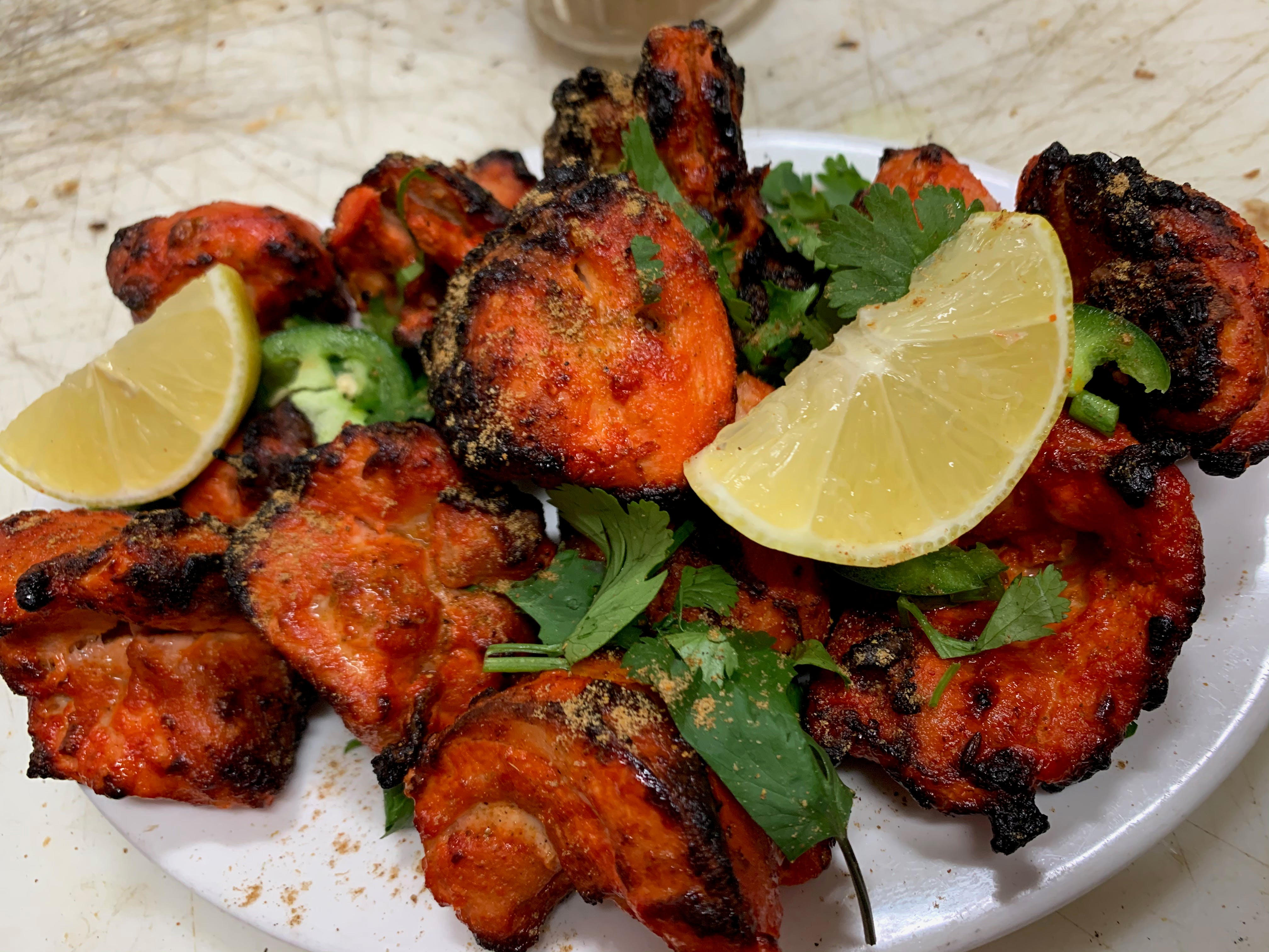 Order 2. Chicken Tikka Platter - 6 Pieces food online from Man O Salwa store, Windsor Mill on bringmethat.com