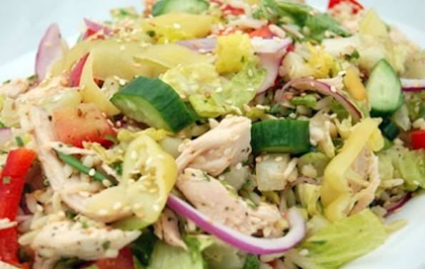 Order Mashawi Salad (Regular) food online from Mashawi Grill store, Redondo Beach on bringmethat.com