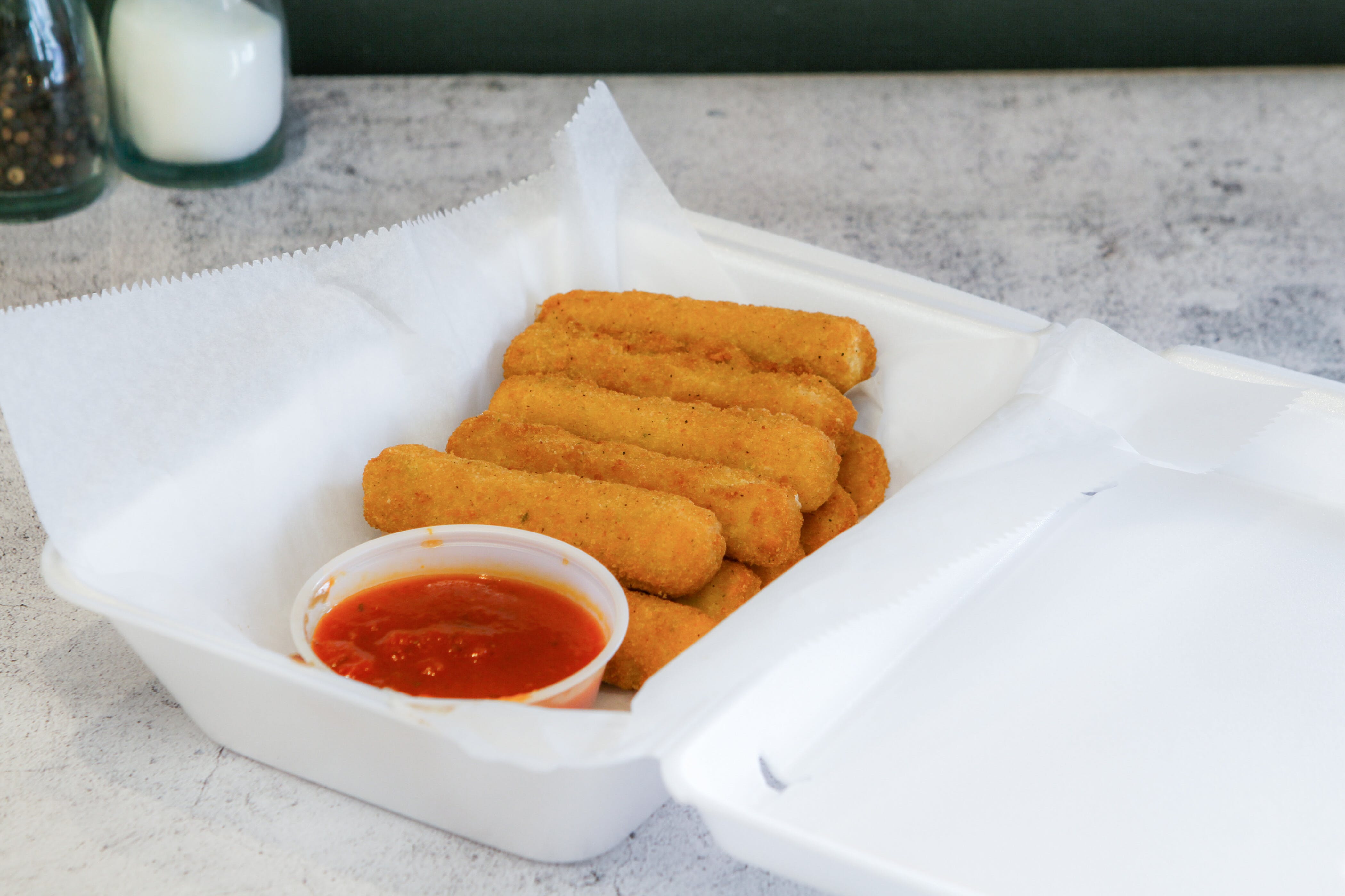 Order Cheese Sticks - Small (6 Pieces) food online from Atlas Pizza store, Worcester on bringmethat.com