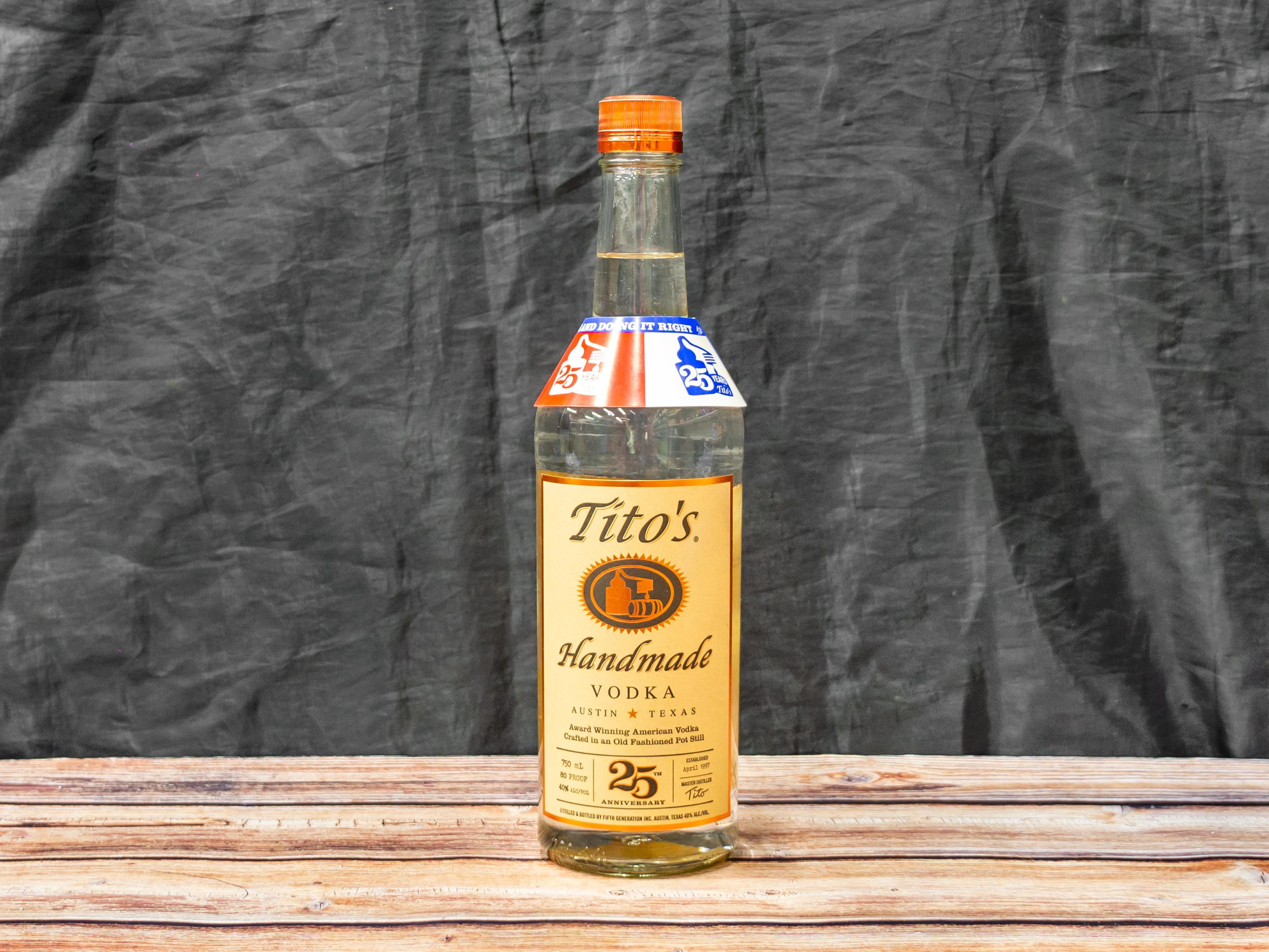 Order 140. Tito’s Vodka 750 ml food online from Eden Liquor & Deli store, Hayward on bringmethat.com