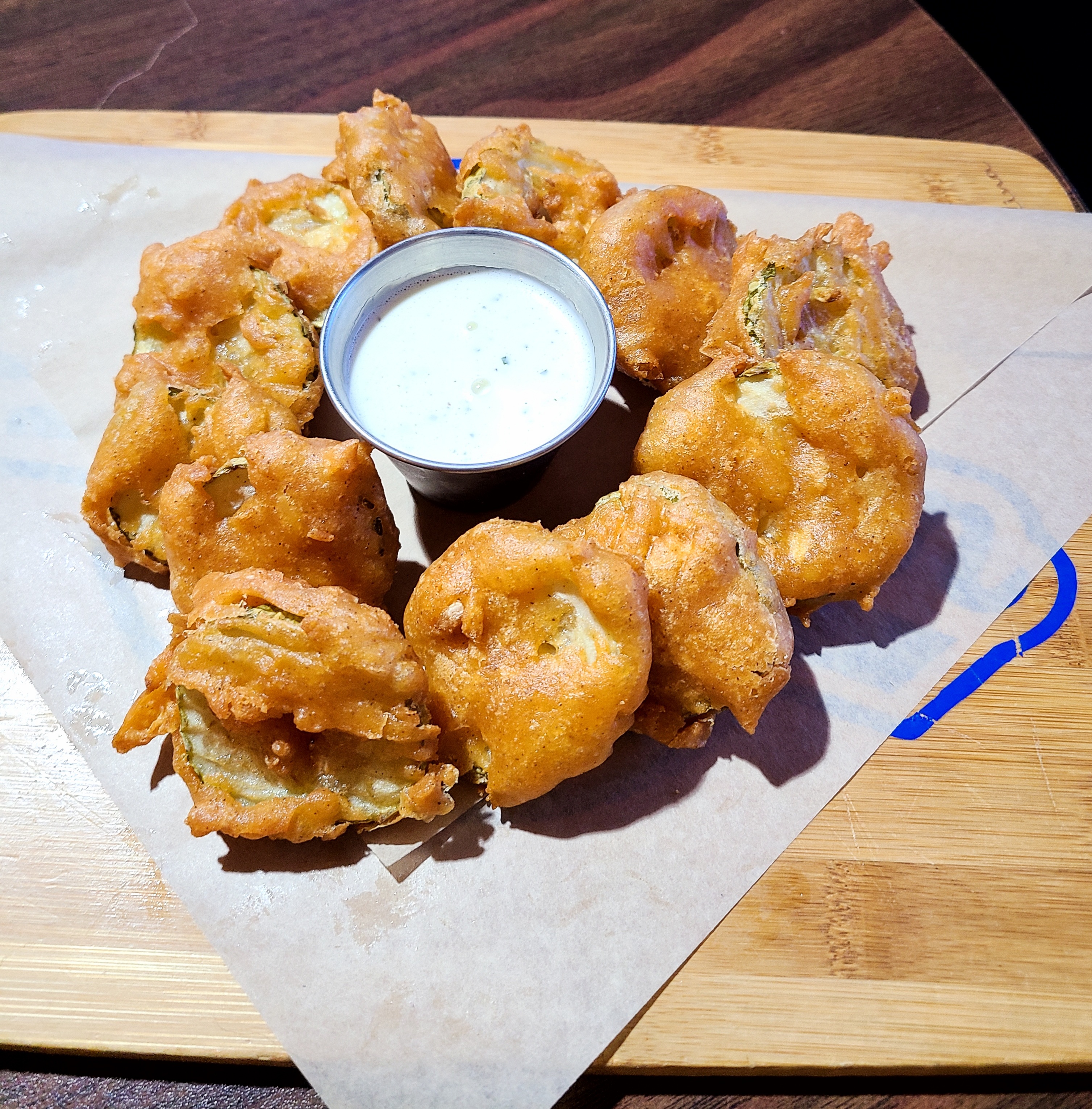 Order Deep fried pickles food online from East Haven Tavern store, New Haven on bringmethat.com