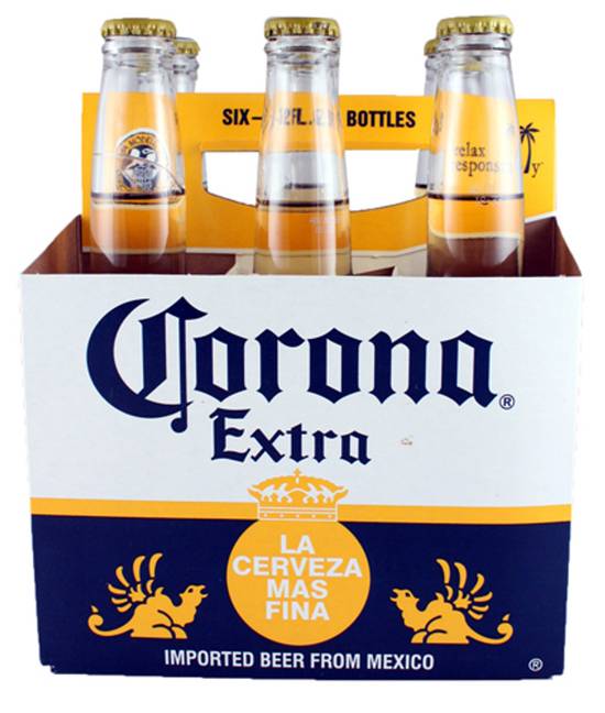 Order Corona Extra - 6 Bottles food online from Lone Star store, Gainesville on bringmethat.com