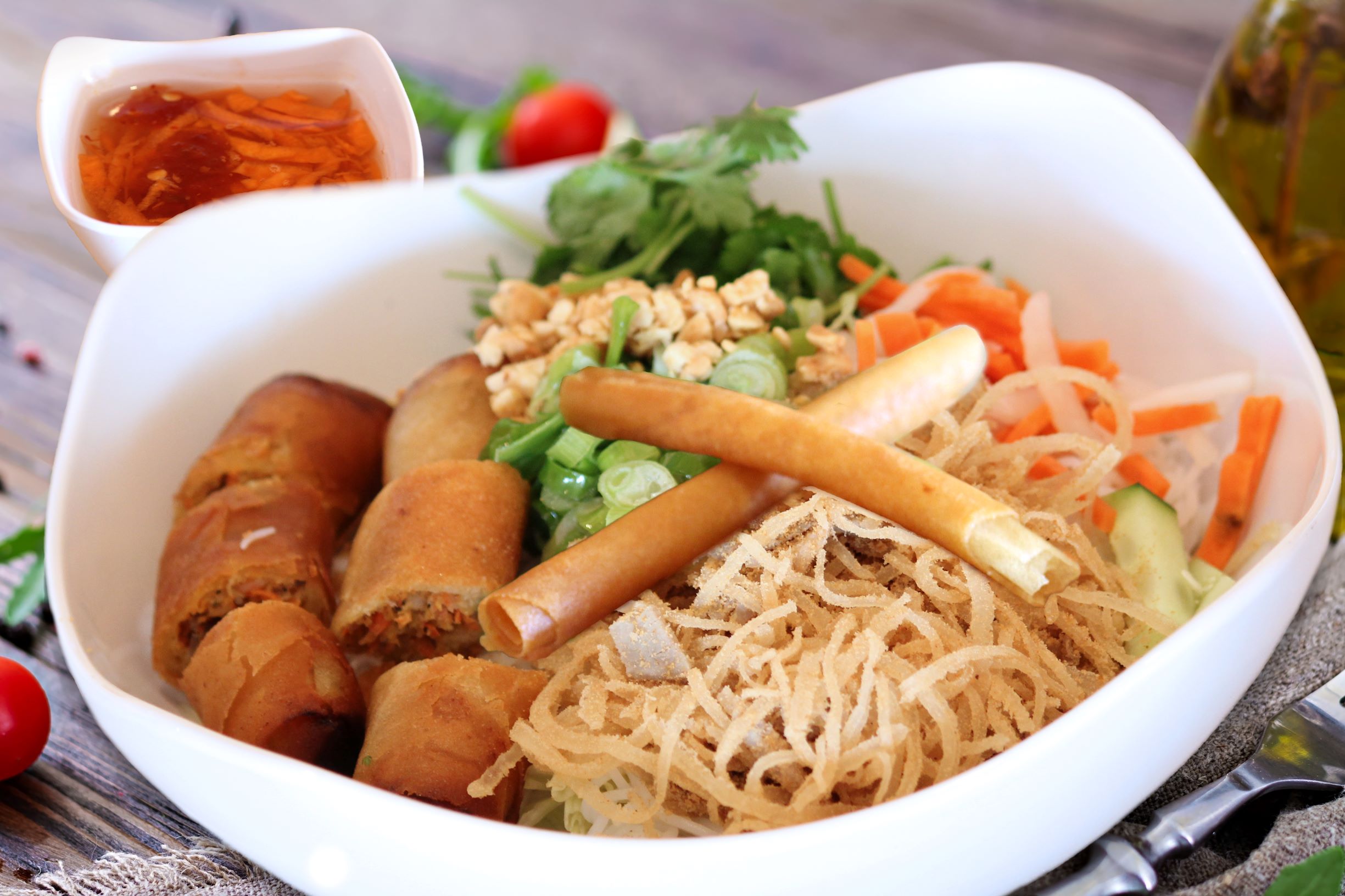 Order 50. Bun Bi Cha Gio food online from Pho 21 Vietnamese Noodle House store, Houston on bringmethat.com