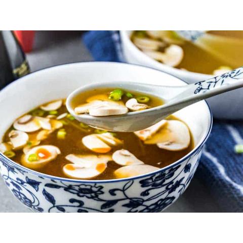 Order Clear Soup food online from Chikara Sushi & Asian Fusion store, Phoenixville on bringmethat.com