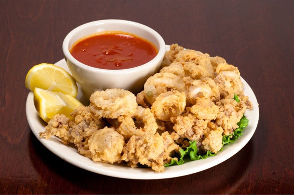 Order 10. Fried Calamari food online from The Taste Kitchen store, Culver City on bringmethat.com