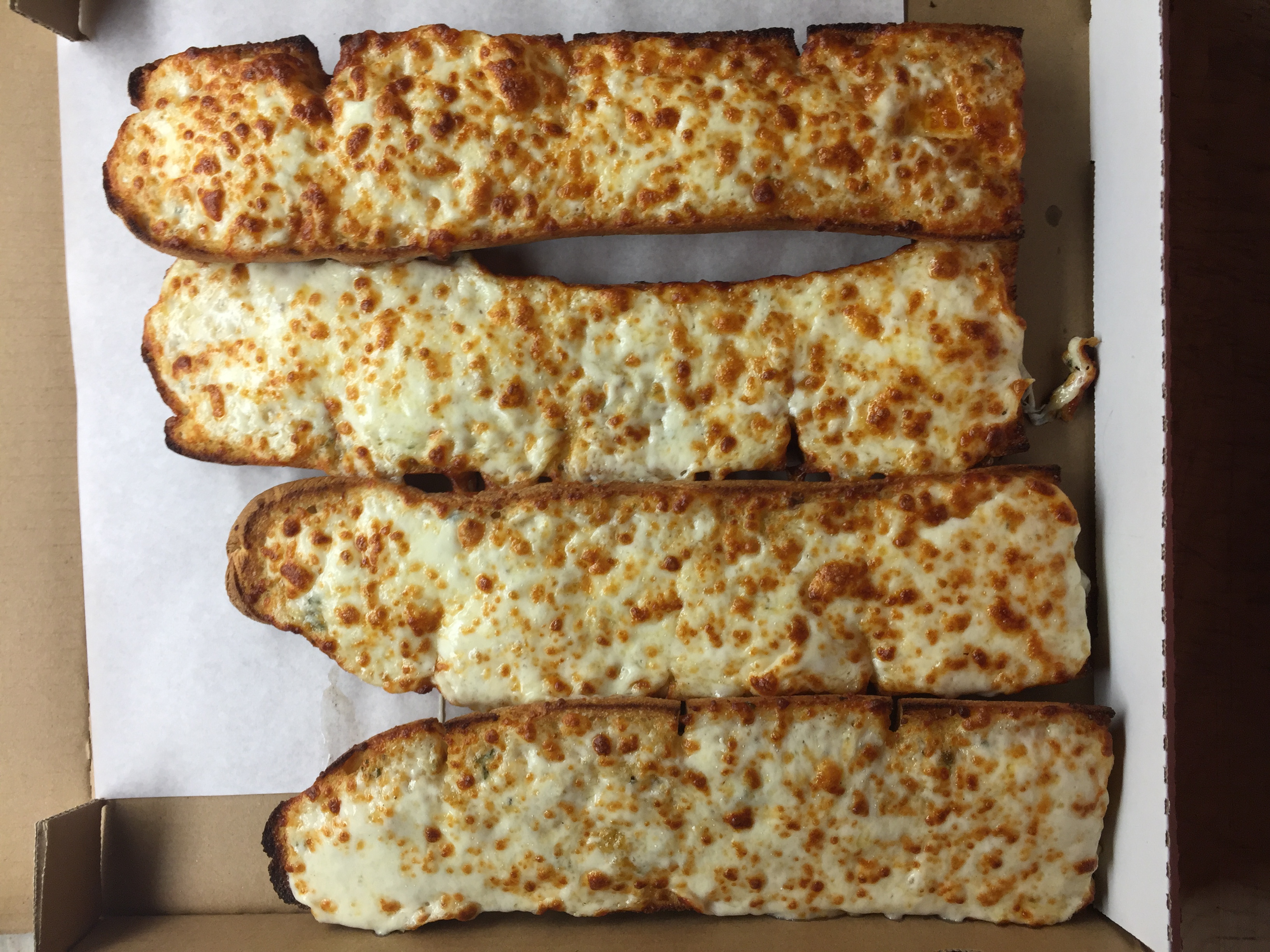 Order Garlic Bread with Cheese (Pick Up Only) food online from La Vals Pizza store, Alameda on bringmethat.com