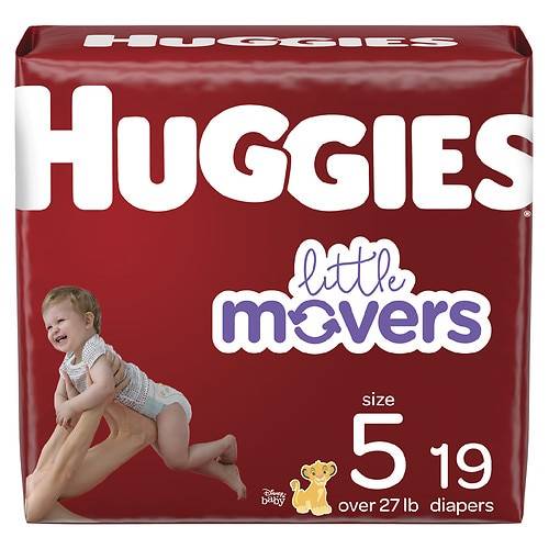 Order Huggies Little Movers Baby Diapers Size 5 - 19.0 ea food online from Walgreens store, Dublin on bringmethat.com