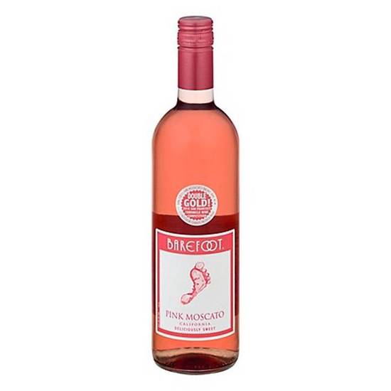 Order Barefoot California Pink Moscato 750 ml food online from Pit Stop Liquor Mart store, El Monte on bringmethat.com