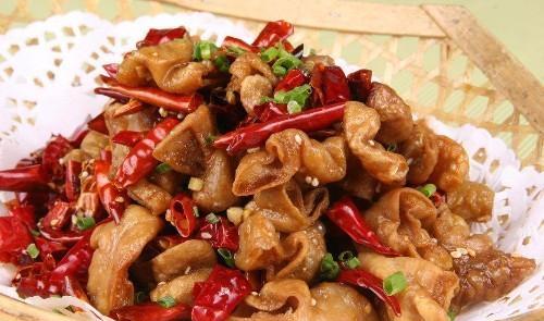 Order Dry Sauteed Pork Intestines with Spicy 干煸肥肠 food online from Grand Sichuan store, Jersey City on bringmethat.com